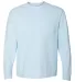 Comfort Colors Long Sleeve Pocket Tee 4410 Chambray front view