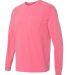 Comfort Colors Long Sleeve Pocket Tee 4410 Crunchberry side view