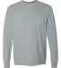 Comfort Colors Long Sleeve Pocket Tee 4410 Granite front view