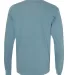 Comfort Colors Long Sleeve Pocket Tee 4410 Ice Blue back view