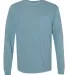 Comfort Colors Long Sleeve Pocket Tee 4410 Ice Blue front view