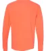 Comfort Colors Long Sleeve Pocket Tee 4410 Neon Red Orange back view