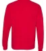 Comfort Colors Long Sleeve Pocket Tee 4410 Red back view