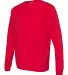 Comfort Colors Long Sleeve Pocket Tee 4410 Red side view