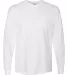 Comfort Colors Long Sleeve Pocket Tee 4410 White front view