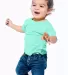 IC1040 Cotton Heritage 4.3oz Infant Crew Neck T-sh in Mint front view