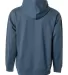 Independent Trading Co. SS4500 Midweight Hoodie in Storm blue back view