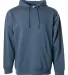 Independent Trading Co. SS4500 Midweight Hoodie in Storm blue front view