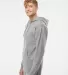 Independent Trading Co. SS4500 Midweight Hoodie in Grey heather side view