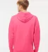 Independent Trading Co. SS4500 Midweight Hoodie in Neon pink back view