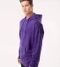 Independent Trading Co. SS4500 Midweight Hoodie in Purple side view