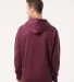 Independent Trading Co. SS4500 Midweight Hoodie in Maroon back view
