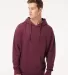 Independent Trading Co. SS4500 Midweight Hoodie in Maroon front view