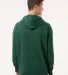 Independent Trading Co. SS4500 Midweight Hoodie in Forest green back view