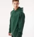 Independent Trading Co. SS4500 Midweight Hoodie in Forest green side view