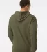 Independent Trading Co. SS4500 Midweight Hoodie in Army back view