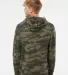 Independent Trading Co. SS4500 Midweight Hoodie in Forest camo back view