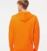 Independent Trading Co. SS4500 Midweight Hoodie in Safety orange back view