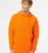 Independent Trading Co. SS4500 Midweight Hoodie in Safety orange front view