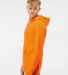Independent Trading Co. SS4500 Midweight Hoodie in Safety orange side view