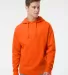 Independent Trading Co. SS4500 Midweight Hoodie in Orange front view