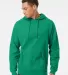 Independent Trading Co. SS4500 Midweight Hoodie in Kelly green front view