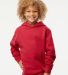 SS4001Y Independent Trading Co. Youth Midweight Ho in Red front view