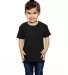 T3930  Fruit of the Loom Toddler's 5 oz., 100% Hea Black front view