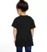 T3930  Fruit of the Loom Toddler's 5 oz., 100% Hea Black back view