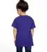 T3930  Fruit of the Loom Toddler's 5 oz., 100% Hea Purple back view