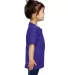 T3930  Fruit of the Loom Toddler's 5 oz., 100% Hea Purple side view