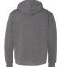 EXP444PP Independent Trading Co. Poly-Tech Hooded  Gunmetal Heather back view