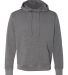 EXP444PP Independent Trading Co. Poly-Tech Hooded  Gunmetal Heather front view