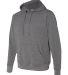 EXP444PP Independent Trading Co. Poly-Tech Hooded  Gunmetal Heather side view