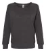 SS240 Independent Trading Co. Junior's Lightweight Charcoal Heather front view