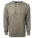 SS150J Independent Trading Co. Lightweight Hooded  Olive front view