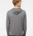 SS150J Independent Trading Co. Lightweight Hooded  Gunmetal Heather back view