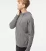SS150J Independent Trading Co. Lightweight Hooded  Gunmetal Heather side view