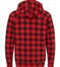 PRM33SBP Independent Trading Co. Unisex Special Bl Red Buffalo Plaid back view