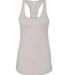 Next Level 1533 The Ideal Racerback Tank SILVER front view