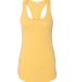 Next Level 1533 The Ideal Racerback Tank BANANA CREAM front view