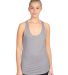 Next Level 1533 The Ideal Racerback Tank in Heather gray front view
