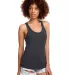 Next Level 1533 The Ideal Racerback Tank in Dark gray front view