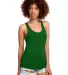 Next Level 1533 The Ideal Racerback Tank in Kelly green front view