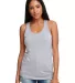 Next Level 1533 The Ideal Racerback Tank in Heather gray front view