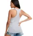 Next Level 1533 The Ideal Racerback Tank in Heather gray back view