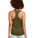 Next Level 1533 The Ideal Racerback Tank in Military green back view