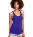 Next Level 1533 The Ideal Racerback Tank in Purple rush front view