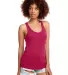 Next Level 1533 The Ideal Racerback Tank in Raspberry front view