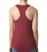 Next Level 1533 The Ideal Racerback Tank in Cardinal back view